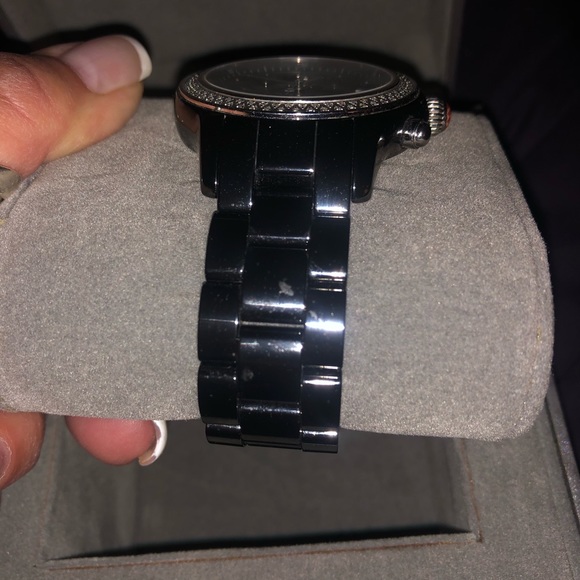 Black Michele watch main image 7